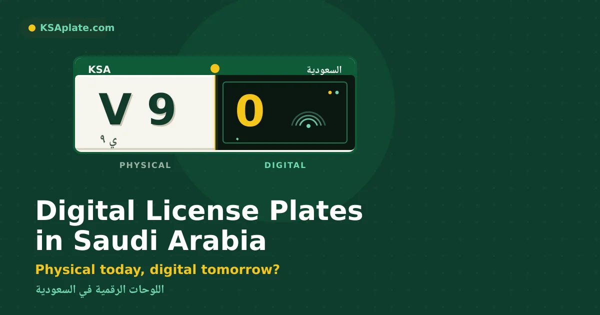 Digital License Plates in Saudi Arabia (2026)