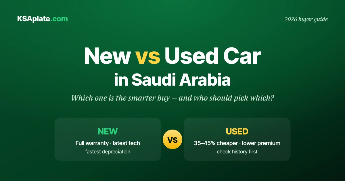 New vs Used Car in Saudi Arabia (2026): Which Should You Buy?
