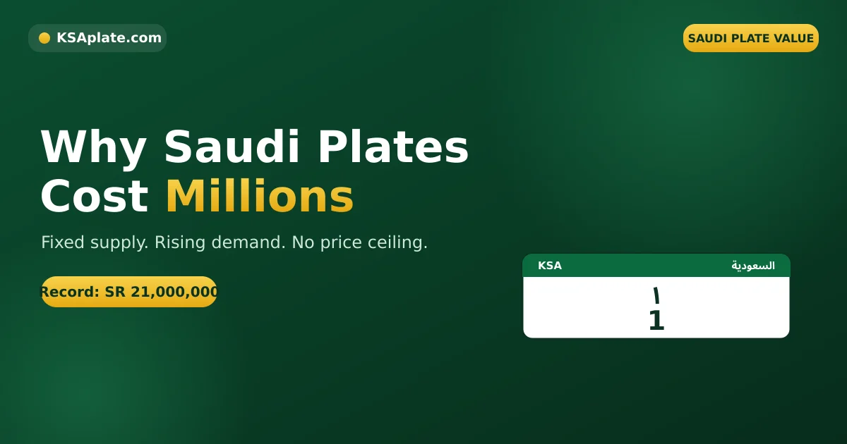 Why Are Saudi License Plates So Expensive?